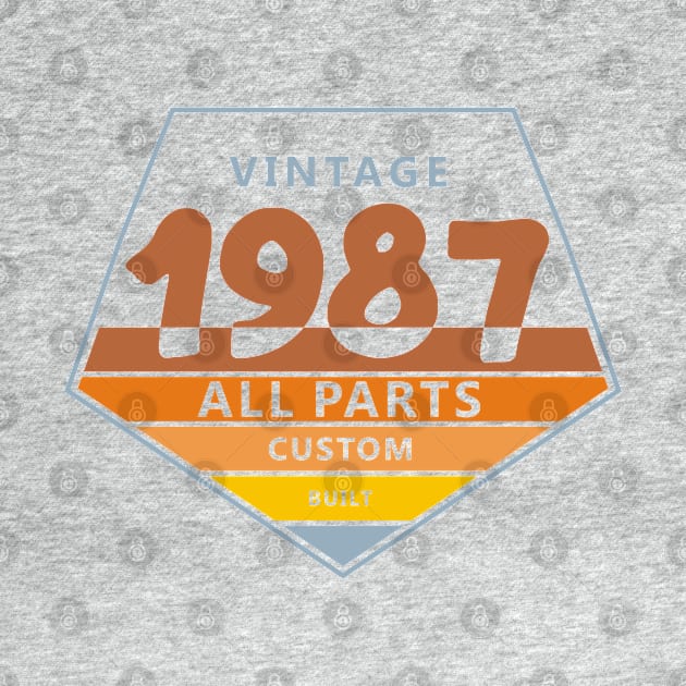 33rd Birthday T-Shirt - Vintage 1987 by Reshartinc